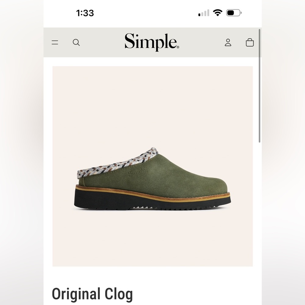 Simple Men's Olive Slip-On Loafers